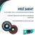 Kit 10 Discos Lixa Tipo Flap 4.1/2 Grão 60 Tyrolit Basic - DWF