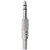 Plug P10 Estéreo Metal com Mola Niquelado Genérico Storm - PCT / 50