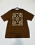 T Shirt Marrom Over - Mizih Store