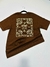 T Shirt Marrom Over