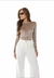 Blusa em tule aveludado