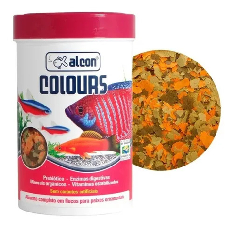 Alcon Colours 50g Ração Colorante P/ Peixes Tropicais
