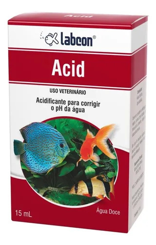 Acidificante Acid Para Aquário De Água Doce Labcon 15ml