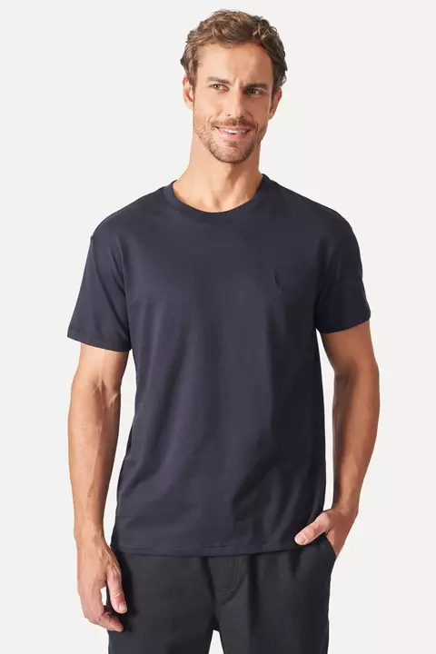 Camiseta Regular Malha Trabalhada