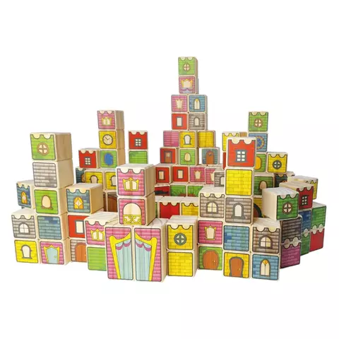 Blocos Castelo – Hergg – Brinquedo Educativo Infantil para Coordenação Motora e Imaginação