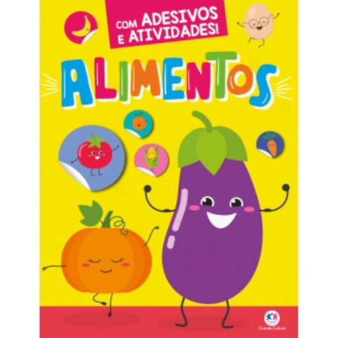 Livro Adesivo Alimentos – Ciranda Cultural – Infantil Interativo