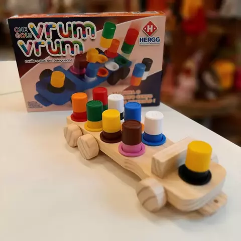 Vrum Vrum Vrum – Hergg – Brinquedo Educativo Infantil para Coordenação Motora e Imaginação Criativa