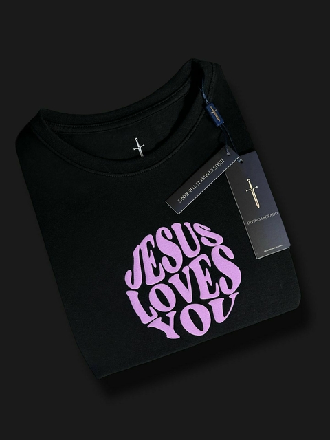 Camiseta - JESUS LOVES YOU - Divino Sagrado - comprar online