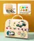 Painel de Atividades de Madeira Sensorial Montessori Infantil com Interruptor de Luz LED