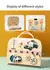 Imagem do Painel de Atividades de Madeira Sensorial Montessori Infantil com Interruptor de Luz LED