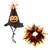 Fantasia de Halloween para Pets – Chapéu de Abóbora Fofo com Cachecol | Cosplay Pet Divertido