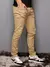 Calça Masculino CREMR BEGE Sarja Slim skinny Com Elastano - Lojas FLEX ONE