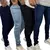 Kit 4 Calça Masculina Jeans Skinny Lisa Básica Tecido Elastano Com Cores sorti - Lojas FLEX ONE