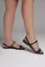 Sandalia Rasteira com detalhes em tiras Casual Moleca original - loja online