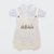 Conjunto Romper -Tricô Off - White com bordado Floral + body com gola na internet