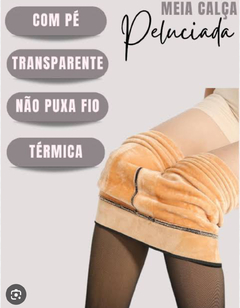 Meia calça translúcida