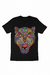 Camiseta Negra Mandala Jaguar Multicolor – Estilo Arte Psicodélico en internet