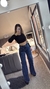 JEANS WIDE LEG BLUE
