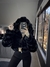 CHAQUETA TEDDY HAIRY NEGRO