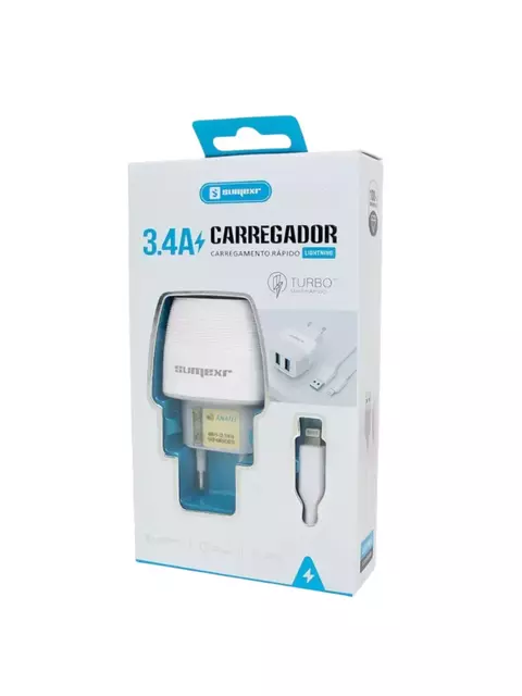 Carregador Turbo Auto-ID 2 Entradas USB Lightning 3.4A U / VARIADA - comprar online