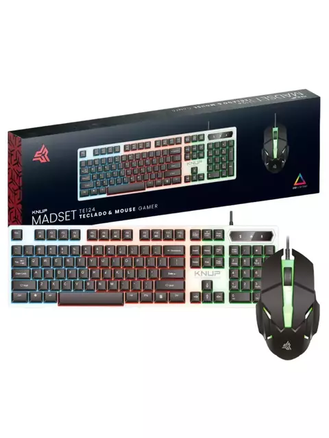 Kit Teclado E Mouse Gamer Com Fio Led RGB Retro Iluminação U / UNICA - comprar online