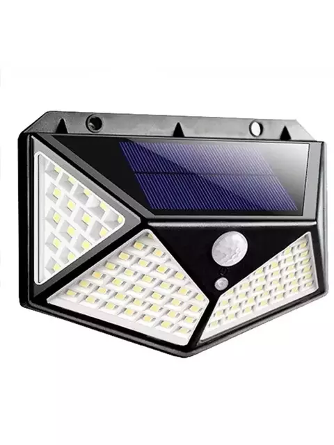 Luminária Solar 100 Leds C/ Sensor À Prova D' Água 3 Modos U - comprar online