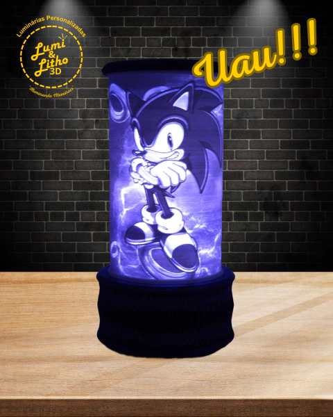 Luminária em litofania, Sonic. - Branco - Frio - comprar online