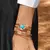 Bracelete Bola Turquesa Natural – Estilo e Autenticidade na internet