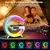 Carregador sem fio almofada suporte alto-falante rgb luz noturna carregamento rápido para iphone samsung xiaomi huawei na internet