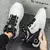 Tênis masculino com fivela giratória, sapatos confortáveis e relaxantes com c na internet