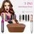5 em 1 secador de cabelo conjunto pente quente profissional curling ferro alisad - comprar online