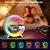 Carregador sem fio almofada suporte alto-falante rgb luz noturna carregamento rápido para iphone samsung xiaomi huawei - Mr Store