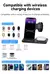30w led carregador rápido sem fio suporte 3 em 1 estação de carregamento dobr - MerrecaShop