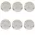 Jogo 6 Pratos Raso De Melamina Buffet 25cm - comprar online