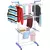 Varal Torre 3 Andares Inox Retrátil Compacto - comprar online