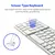 Teclado sem fio - Mini teclado dobrável portátil - comprar online