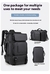 Imagem do Mochila Masculina de Grande Capacidade para Viagem e Lazer