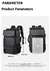 Mochila Masculina de Grande Capacidade para Viagem e Lazer
