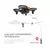 Helicóptero rc abs modelo de avião de controle remoto voando 2.4g gt1 mini dro - ISATECH1302