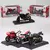 Imagem do 1:18 casa crianças decoração de carro de plástico veículo off-road coleçã