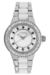 Reloj Feraud LF30012LB malla de acero y cerámica con cubics para dama - comprar online