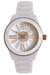 Reloj Feraud LF30018LR malla de cerámica blanco para dama - comprar online
