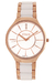 Reloj Feraud LF30023GR malla de acero y cerámica para dama - comprar online