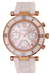 Reloj Feraud LF30029GR malla de acero y cerámica con calendario para dama - comprar online