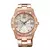 Reloj Orient Acero Rose con fondo nacarado y Piedras de Mujer Fut0b001wO