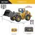 Escavadeira RC 2.4G com Controle Remoto 9 Canais, Rotação 680°, Luzes e Sons Realistas – Modelo em Escala 1:20 com Bateria Recarregável na internet