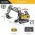 Escavadeira RC 2.4G com Controle Remoto 9 Canais, Rotação 680°, Luzes e Sons Realistas – Modelo em Escala 1:20 com Bateria Recarregável
