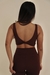 Top liso Marrom - loja online