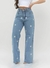 Calça Jeans Pantalona Wide Leg Cintura Alta na internet