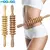 9 rolos de madeira massageador handheld rolo vara ponto de gatilho ferramentas d